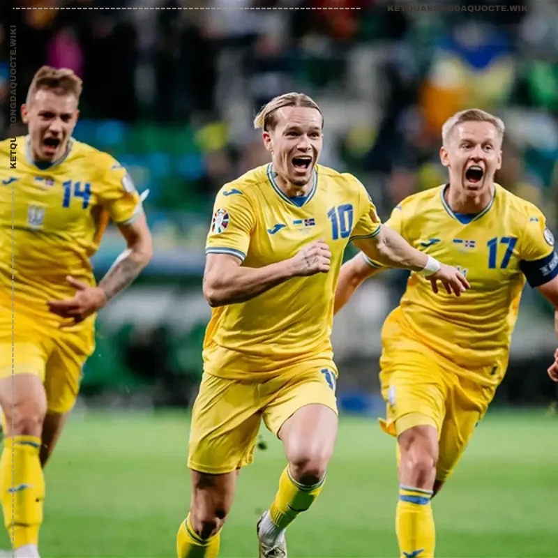 ĐTQG Ukraine trong tứ kết Euro 2021